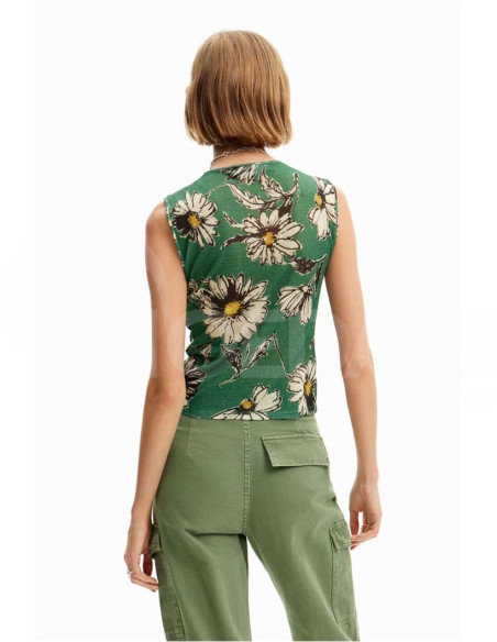 DESIGUAL - Ruched floral T-shirt თბილისი - photo 2