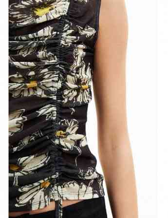 DESIGUAL - Ruched floral T-shirt Tbilisi