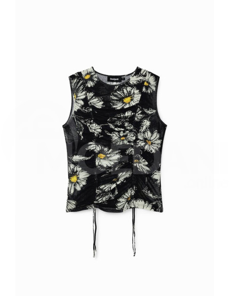 DESIGUAL - Ruched floral T-shirt თბილისი - photo 6