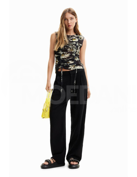 DESIGUAL - Ruched floral T-shirt თბილისი - photo 5