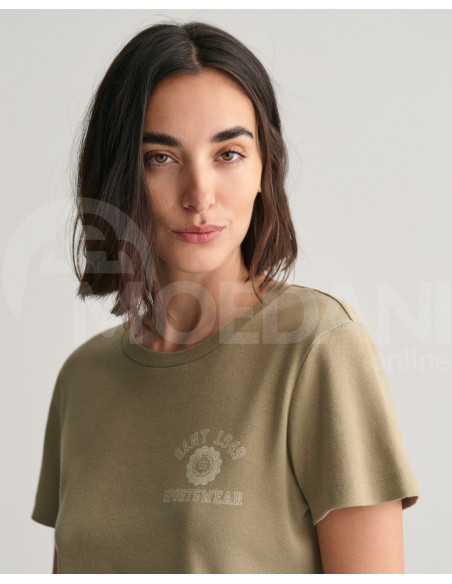 Gant - REG CREST SS T-SHIRT Тбилиси - изображение 3