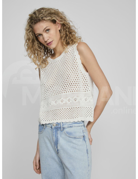 VILA - VIDOLISE S/L O-NECK CROCHET KNIT TOP Tbilisi - photo 3