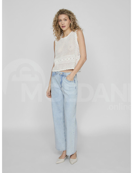 VILA - VIDOLISE S/L O-NECK CROCHET KNIT TOP Tbilisi - photo 5