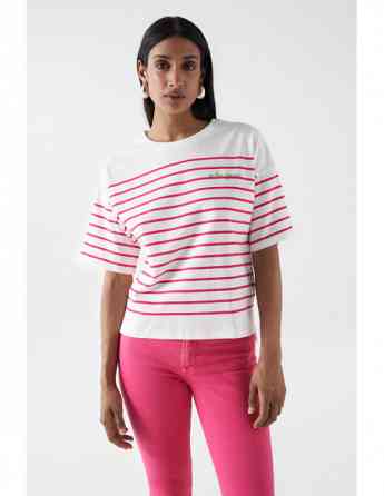 Salsa Jeans - STRIPED BRANDING T-SHIRT Tbilisi