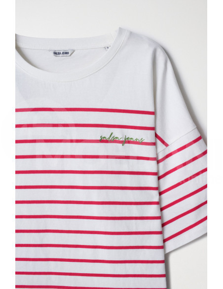 Salsa Jeans - STRIPED BRANDING T-SHIRT Тбилиси - изображение 6