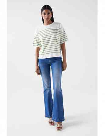 Salsa Jeans - STRIPED BRANDING T-SHIRT Tbilisi