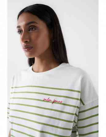 Salsa Jeans - STRIPED BRANDING T-SHIRT Tbilisi