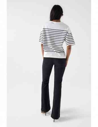 Salsa Jeans - STRIPED BRANDING T-SHIRT Tbilisi