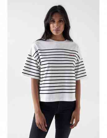 Salsa Jeans - STRIPED BRANDING T-SHIRT Tbilisi