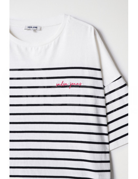 Salsa Jeans - STRIPED BRANDING T-SHIRT Тбилиси - изображение 6