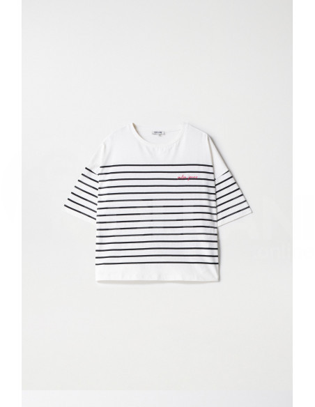 Salsa Jeans - STRIPED BRANDING T-SHIRT Тбилиси - изображение 7