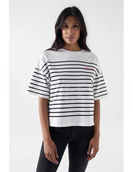 Salsa Jeans - STRIPED BRANDING T-SHIRT Тбилиси - изображение 1