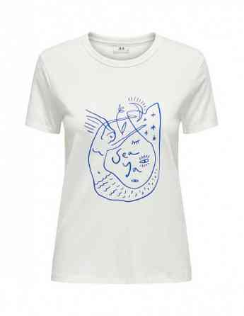 ONLY JDY - JDYMICHIGAN LIFE S/S PRINT TOP JRS Tbilisi