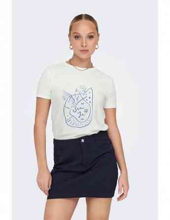 ONLY JDY - JDYMICHIGAN LIFE S/S PRINT TOP JRS Tbilisi