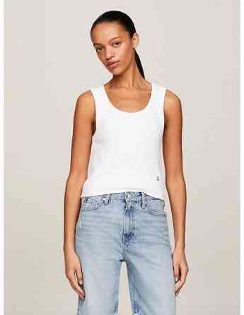 Tommy Hilfiger - SLIM RIB CROP TANK Tbilisi