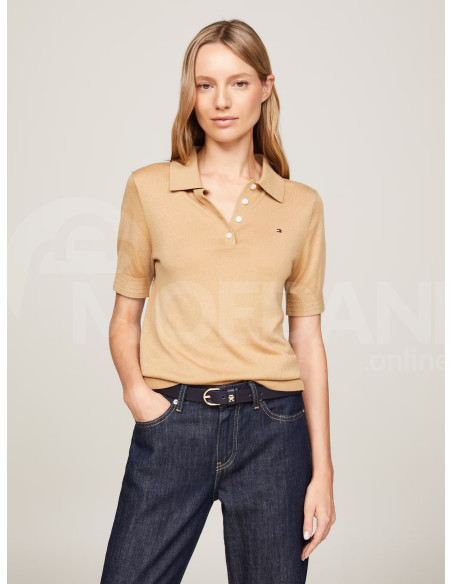 Tommy Hilfiger - CO LYOCELL BUTTON POLO SS SWT თბილისი - photo 1