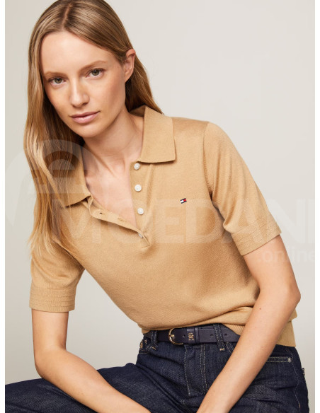 Tommy Hilfiger - CO LYOCELL BUTTON POLO SS SWT თბილისი - photo 3