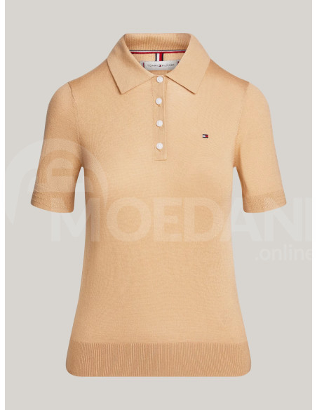 Tommy Hilfiger - CO LYOCELL BUTTON POLO SS SWT თბილისი - photo 5