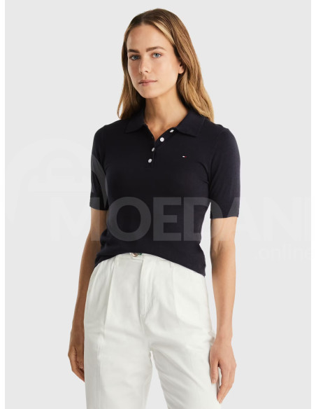 Tommy Hilfiger - CO LYOCELL BUTTON POLO SS SWT თბილისი - photo 1