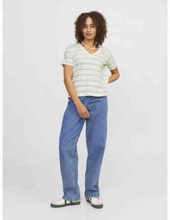 JJXX - JXANNIE REG VNECK STRIPE SS TEE JRS Tbilisi
