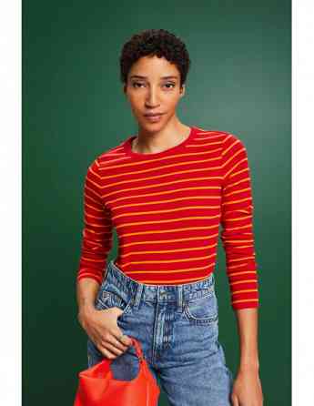 ESPRIT - Striped Rib-Knit Top Tbilisi