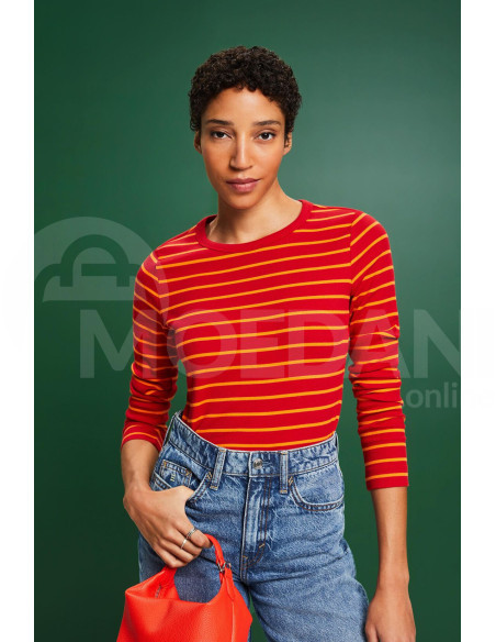 ESPRIT - Striped Rib-Knit Top Тбилиси - изображение 2