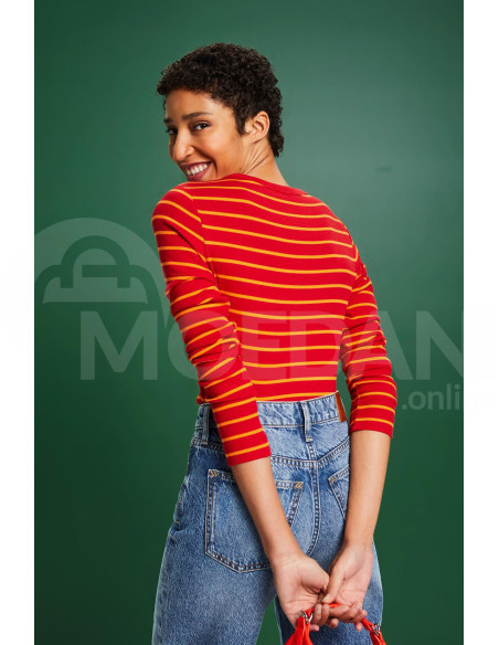 ESPRIT - Striped Rib-Knit Top Тбилиси - изображение 3