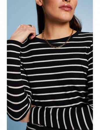 ESPRIT - Striped Rib-Knit Top Tbilisi