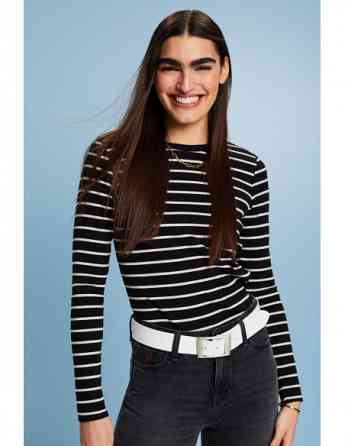 ESPRIT - Striped Rib-Knit Top Tbilisi