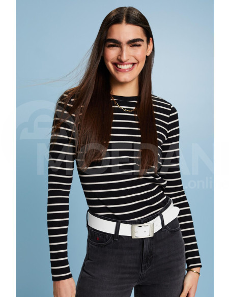 ESPRIT - Striped Rib-Knit Top Тбилиси - изображение 2