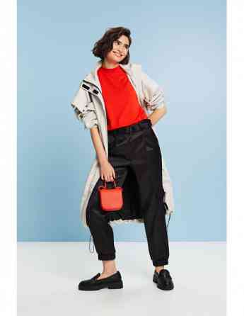 ESPRIT - Mock Neck Jersey T-Shirt Tbilisi