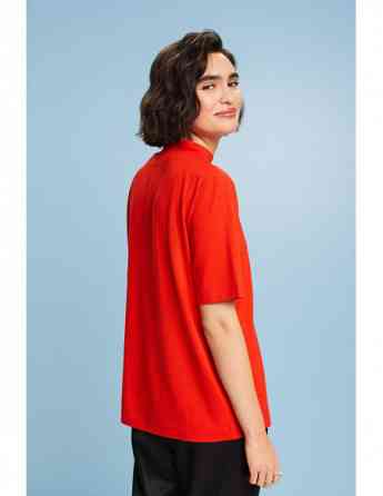 ESPRIT - Mock Neck Jersey T-Shirt Tbilisi