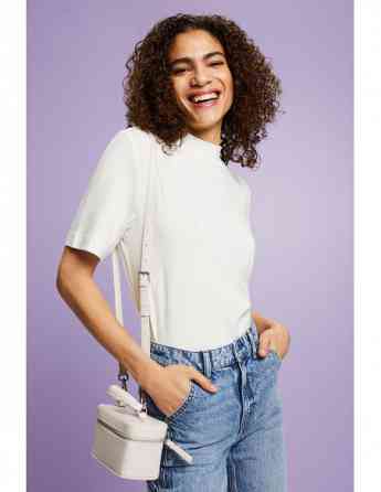 ESPRIT - Mock Neck Jersey T-Shirt Tbilisi