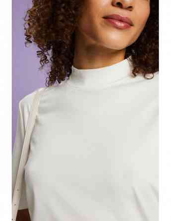 ESPRIT - Mock Neck Jersey T-Shirt Tbilisi