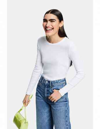 ESPRIT - Long-Sleeve Cotton Jersey T-Shirt Tbilisi