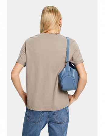 ESPRIT - Scoop Neck Slub T-Shirt Tbilisi