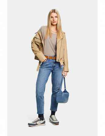 ESPRIT - Scoop Neck Slub T-Shirt Tbilisi