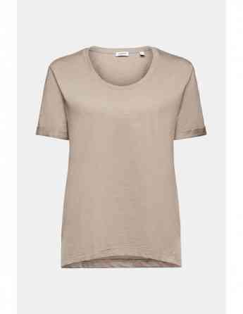 ESPRIT - Scoop Neck Slub T-Shirt Tbilisi
