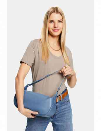 ESPRIT - Scoop Neck Slub T-Shirt Tbilisi