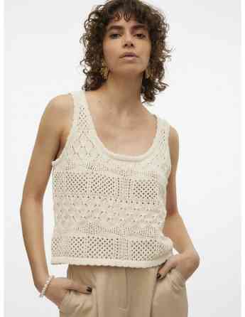 Vero Moda - VMAMALFI SL U-NECK SHORT PULLOVER GA Tbilisi