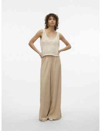 Vero Moda - VMAMALFI SL U-NECK SHORT PULLOVER GA Tbilisi