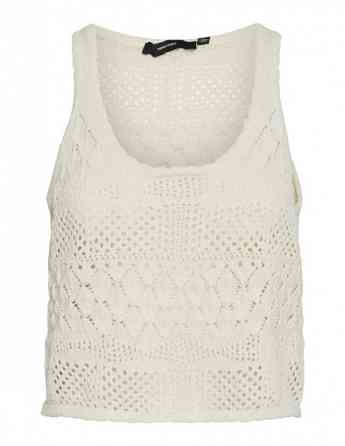 Vero Moda - VMAMALFI SL U-NECK SHORT PULLOVER GA Tbilisi