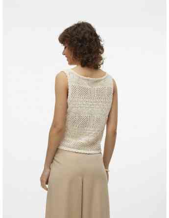 Vero Moda - VMAMALFI SL U-NECK SHORT PULLOVER GA Tbilisi
