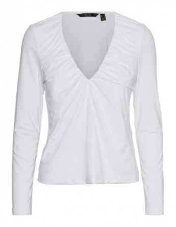 Vero Moda - VMHANNA BIANCA LS V-NECK TOP JRS POP2 Tbilisi