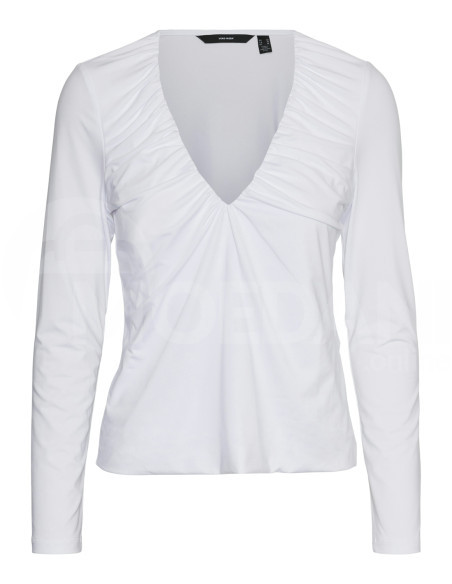 Vero Moda - VMHANNA BIANCA LS V-NECK TOP JRS POP2 თბილისი - photo 6