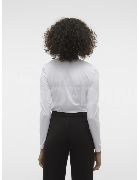 Vero Moda - VMHANNA BIANCA LS V-NECK TOP JRS POP2 თბილისი - photo 2