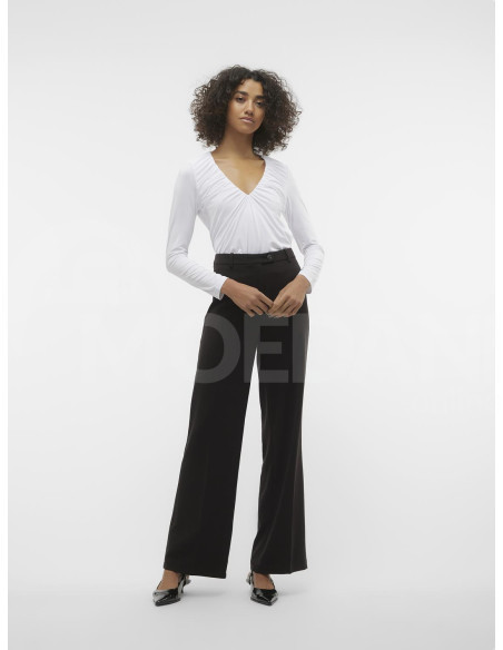 Vero Moda - VMHANNA BIANCA LS V-NECK TOP JRS POP2 თბილისი - photo 4