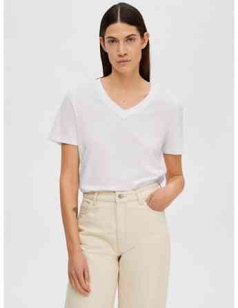 SELECTED FEMME - SLFESSENTIAL SS V-NECK TEE NOOS Tbilisi