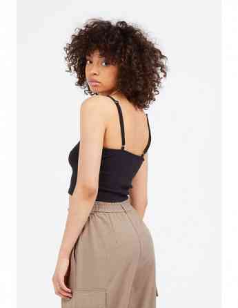 Noisy May - NMGILL S/L V-NECK RIB TOP JRS Tbilisi