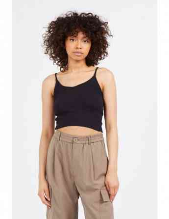Noisy May - NMGILL S/L V-NECK RIB TOP JRS Tbilisi